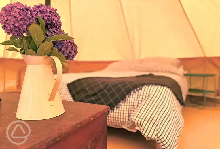 Bell tent interior