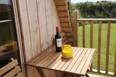 Outdoor table and chairs on the decking Outdoor table and chairs on the decking
