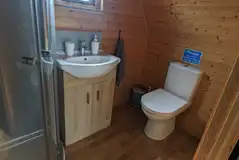 Glamping pod ensuite bathroom Glamping pod ensuite bathroom