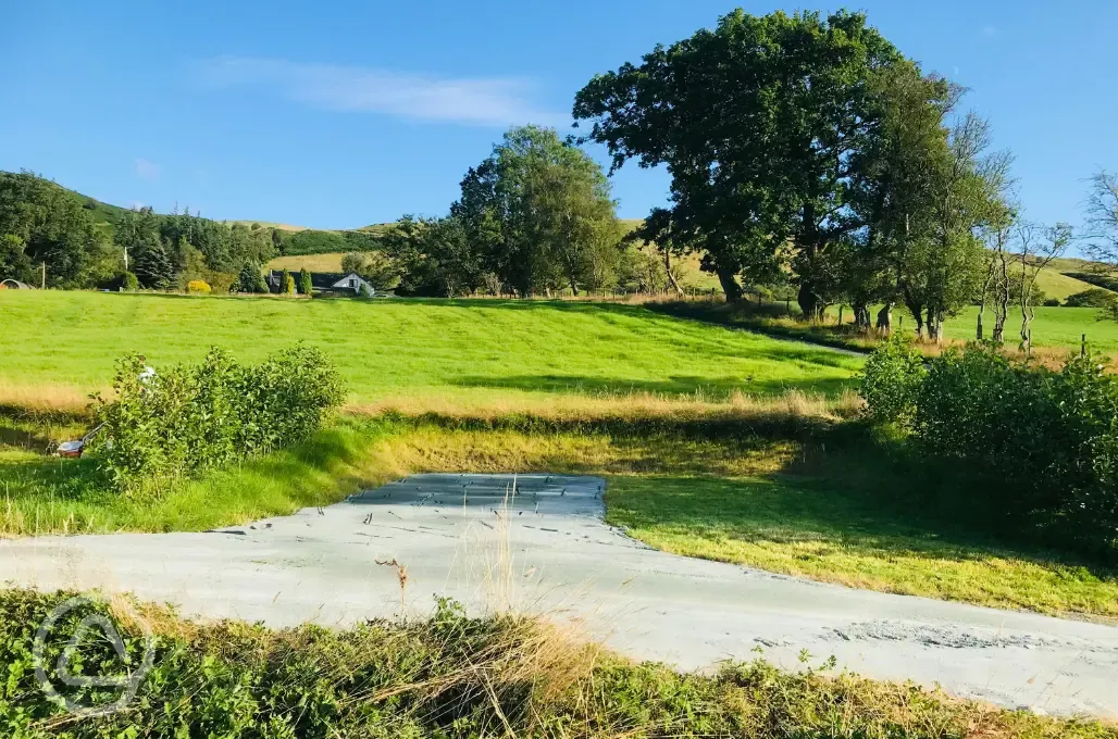 Hardstanding campervan pitch - optional electric