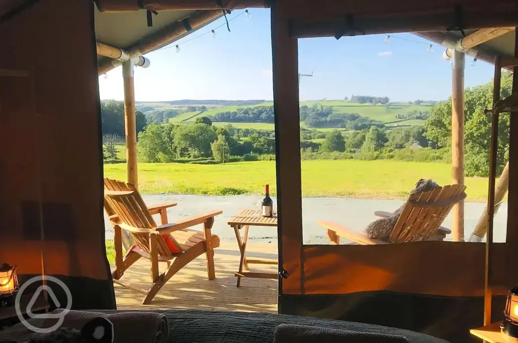 Safari tent views
