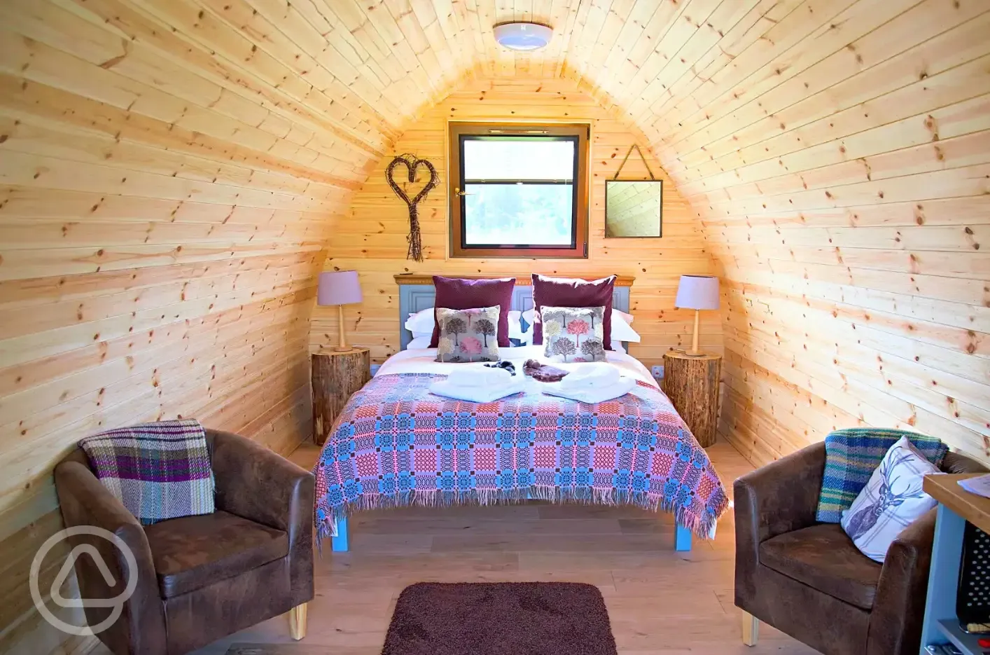 Porth Ferin camping pod interior