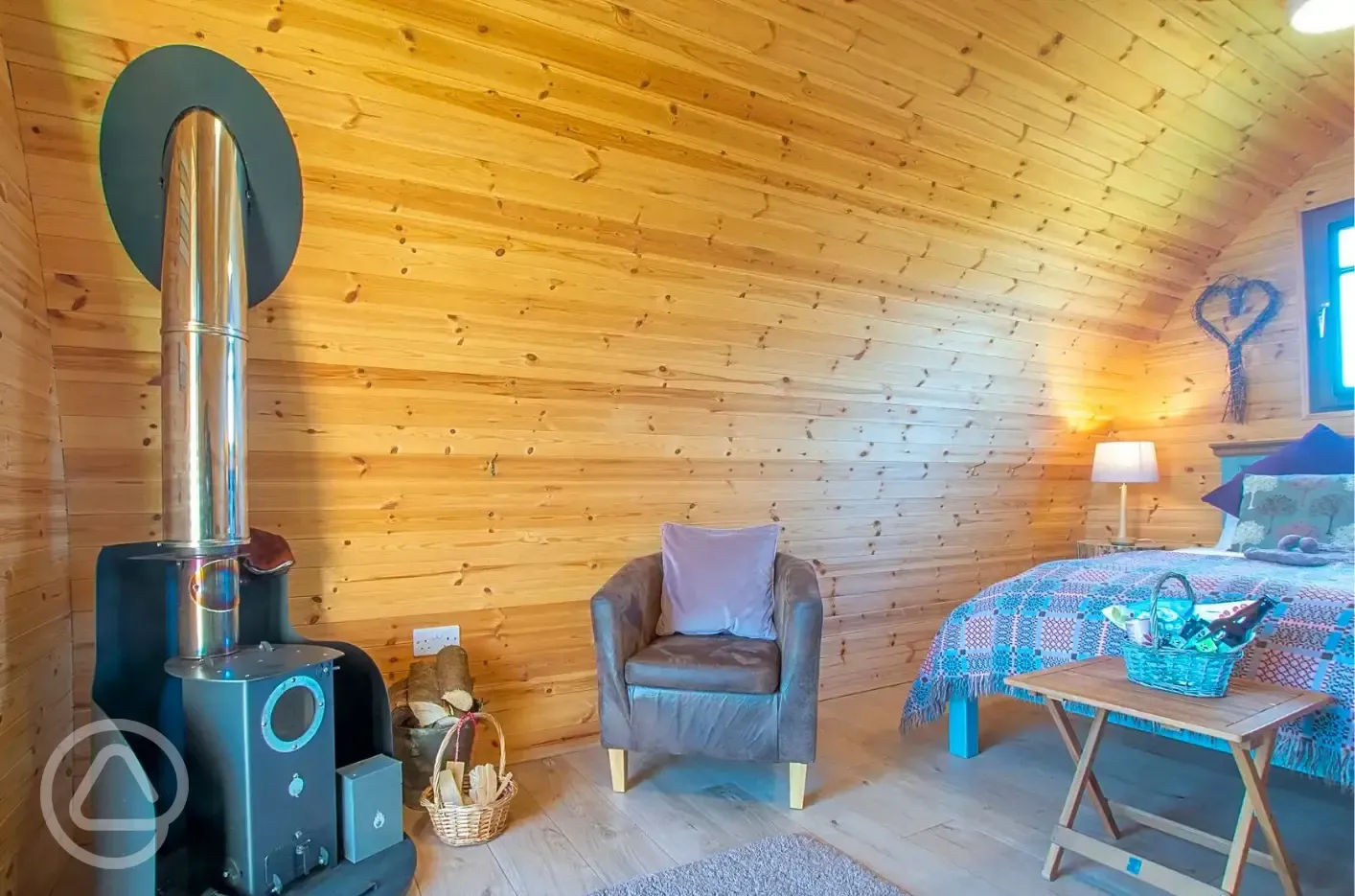 Porth Ferin camping pod interior