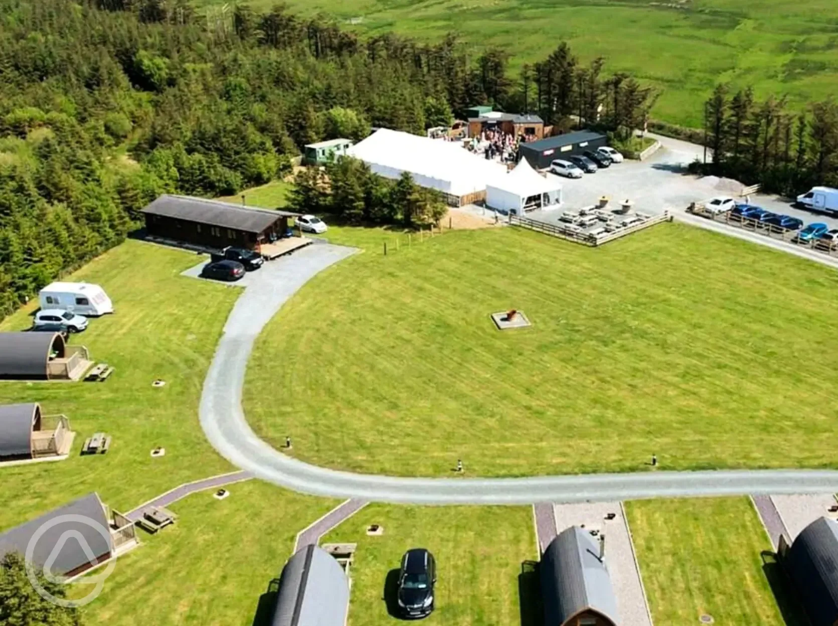 Aerial of the site