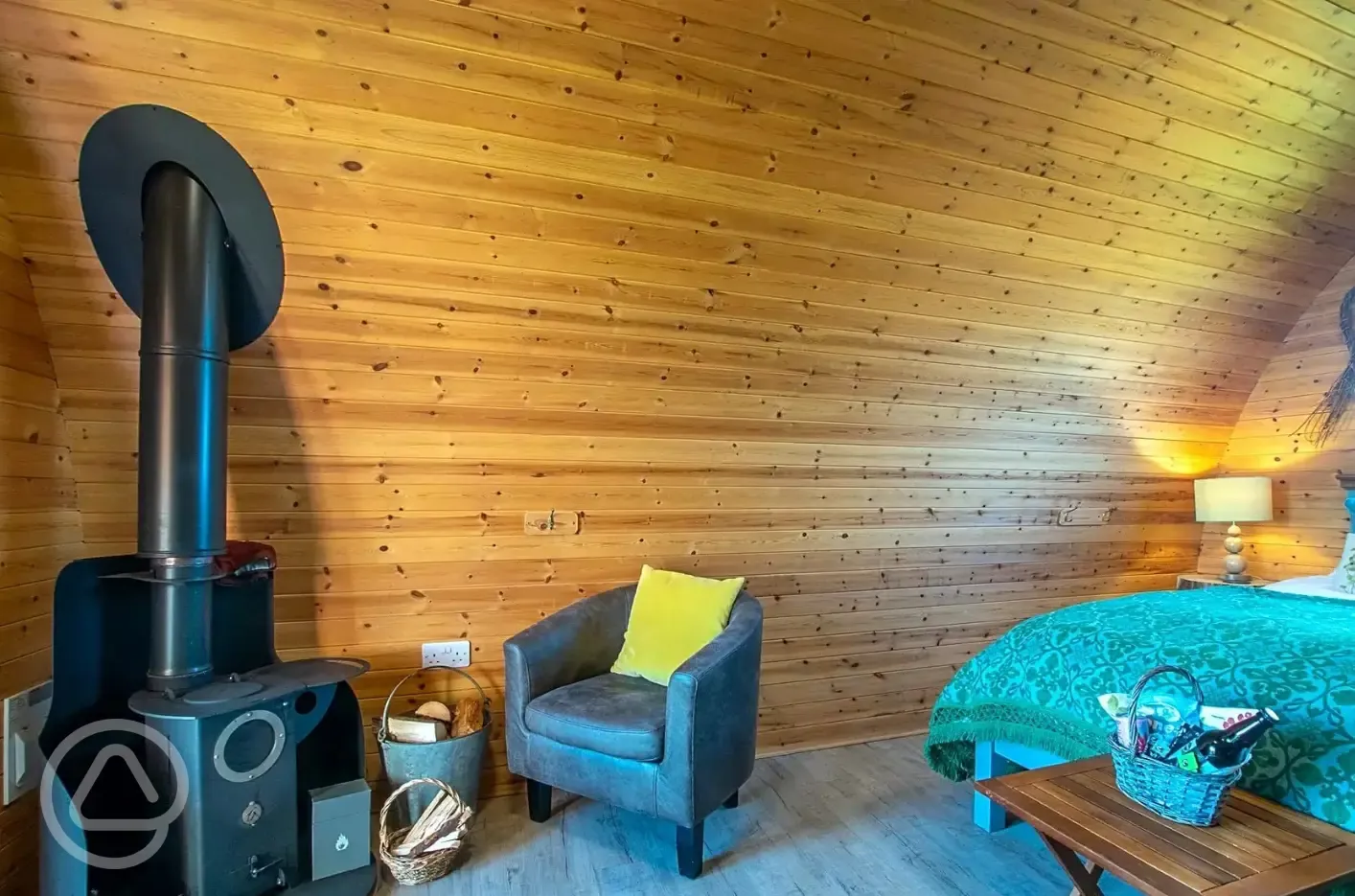 Porth Iago camping pod interior