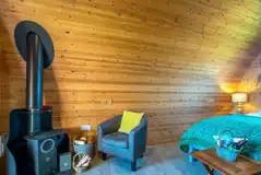 Porth Iago camping pod interior Porth Iago camping pod interior