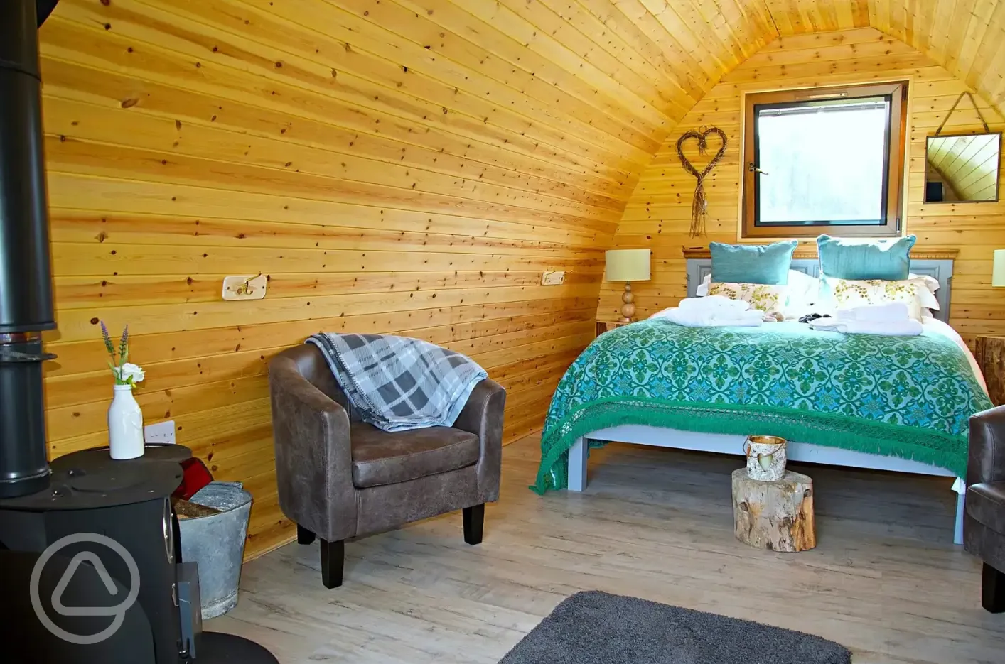 Porth Iago camping pod interior