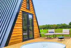 Glamping cabin and hot tub Glamping cabin and hot tub