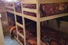 Six person glamping cabin bunk bedroom Six person glamping cabin bunk bedroom