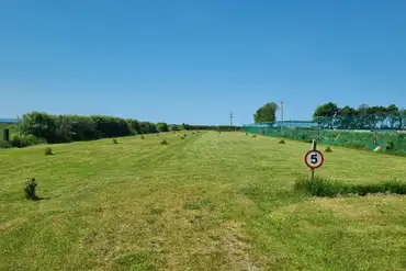 Braunton Sands Campsite with views across the sand dunes