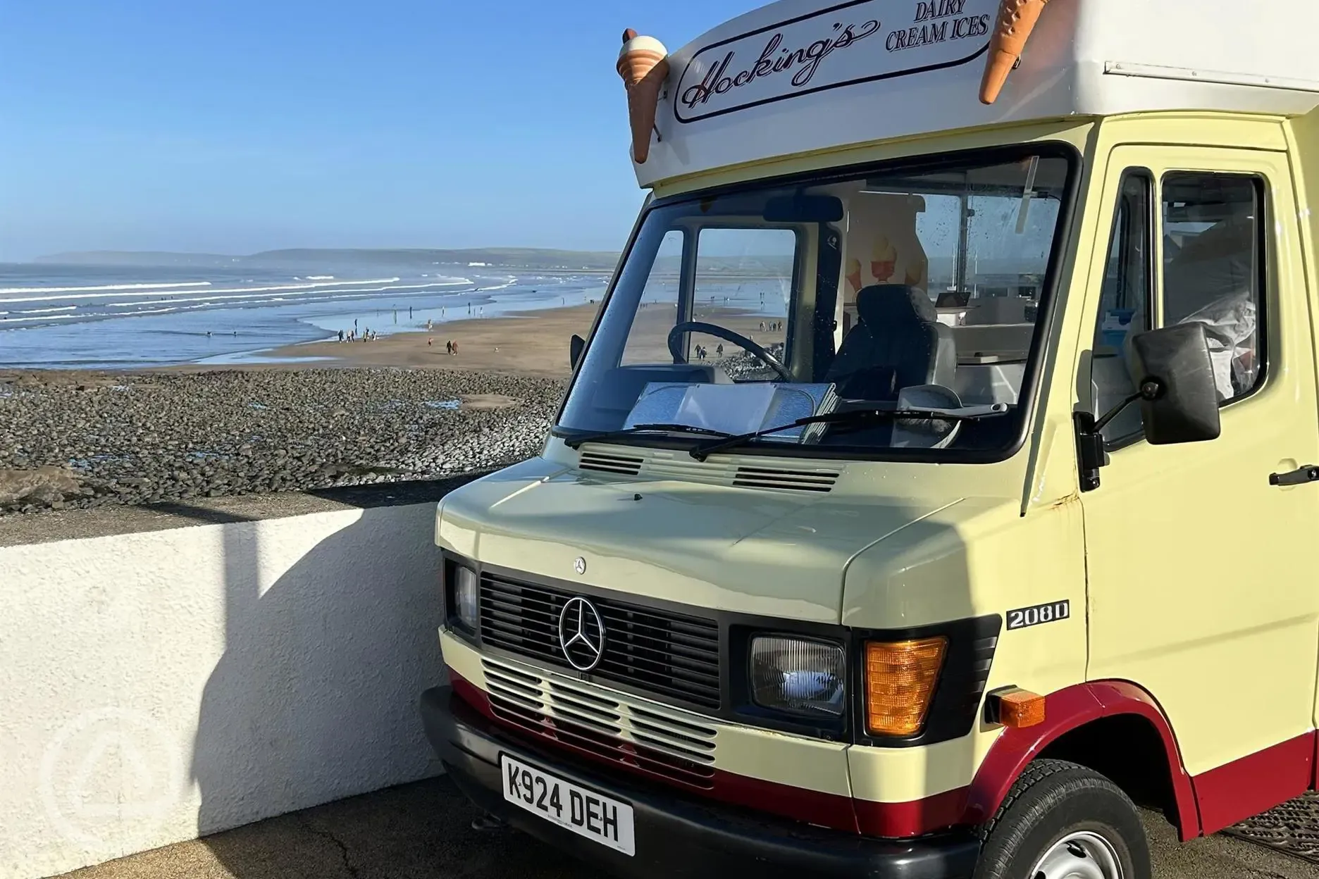 Nearby ice cream van 