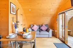 Black Mountain Pemberton Glamping Pod living area