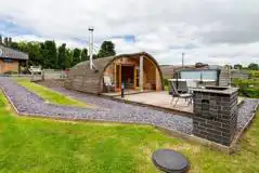 Black Mountain Pemberton Glamping Pod decking and hot tub