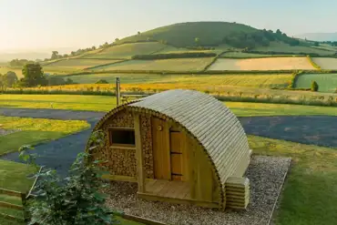Glamping Pod countryside views