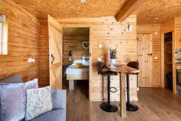 Glamping Lodge interior