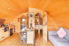 Black Mountain Pemberton Glamping Pod living area