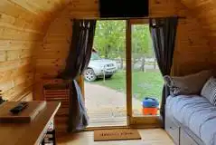 Ensuite glamping pod (four person) interior