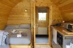 Ensuite glamping pod (four person) interior