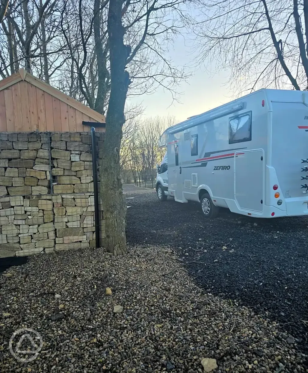 Fully serviced hardstanding pitches 