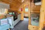 Snowdrop ensuite glamping pod interior