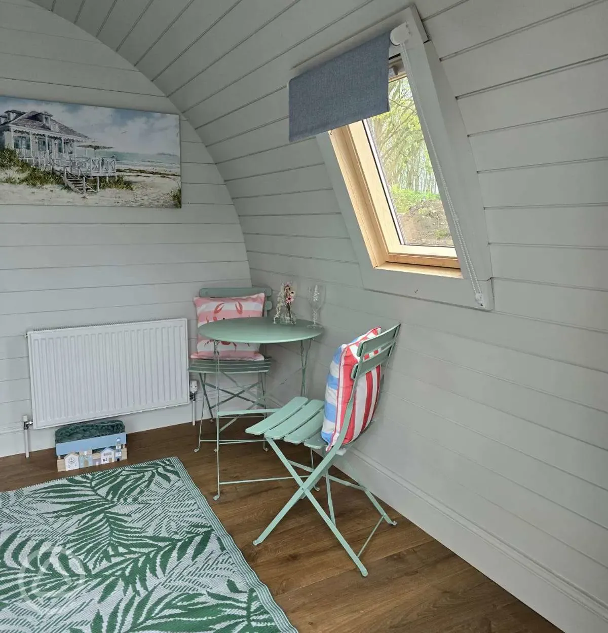 Buttercup ensuite glamping pod interior