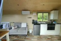 Shepherd's hut interior