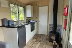 Shepherd's hut kitchenette