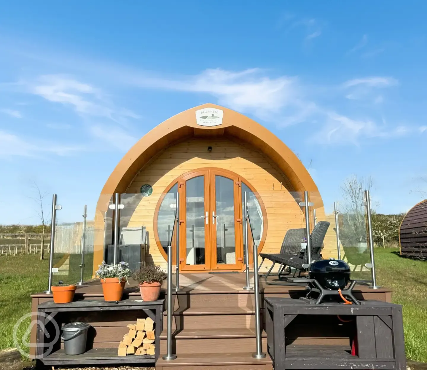 Ensuite glamping pod