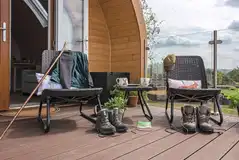 Ensuite glamping pod - outdoor seating Ensuite glamping pod - outdoor seating