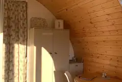 Pod dining area and wardrobe