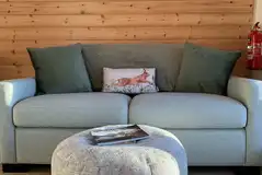 Pod sofa area