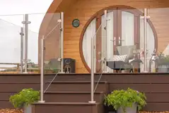 Ensuite glamping pod - balcony area Ensuite glamping pod - balcony area