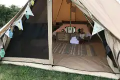 Bell tent interior