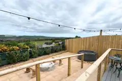 Bumble glamping pod outdoor area and hot tub Bumble glamping pod outdoor area and hot tub