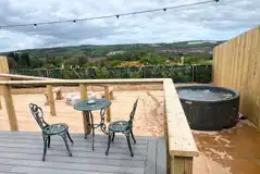 Bumble glamping pod outdoor area and hot tub Bumble glamping pod outdoor area and hot tub