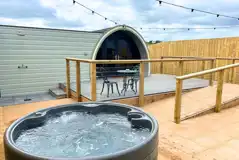 Bumble glamping pod and ramp access Bumble glamping pod and ramp access