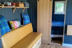 Ensuite shepherd's hut interior Ensuite shepherd's hut interior