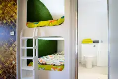 Queen glamping pod bunk beds