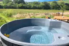 Optional wood-fired hot tubs