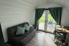 Ensuite glamping pod interior