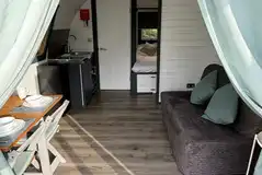 Ensuite glamping pod interior Ensuite glamping pod interior