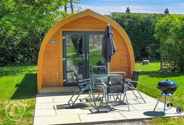 Ensuite glamping pod