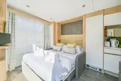 Ensuite glamping pod interior