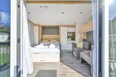 Ensuite glamping pod interior