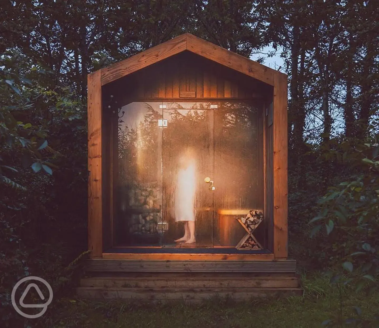 Wood-fired sauna