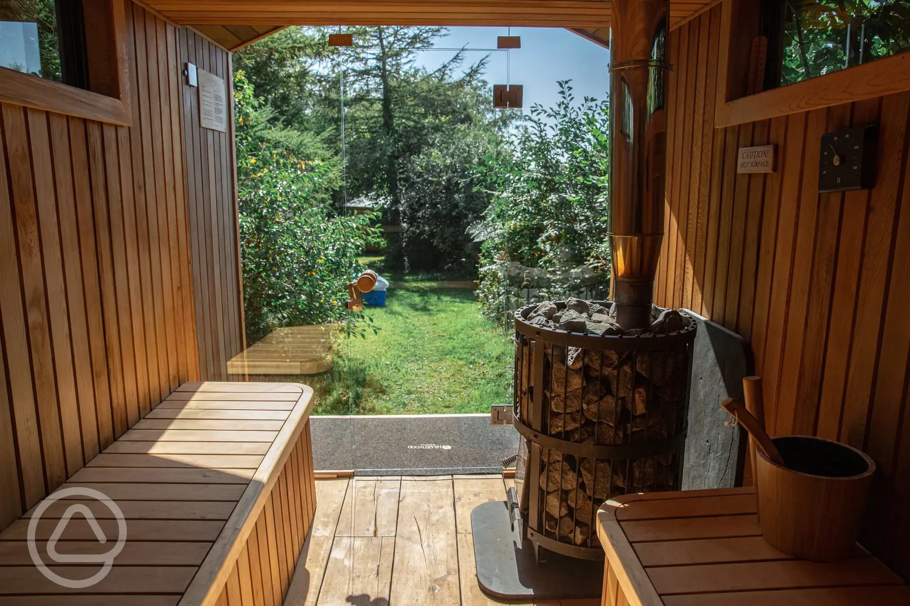 Wood-fired sauna