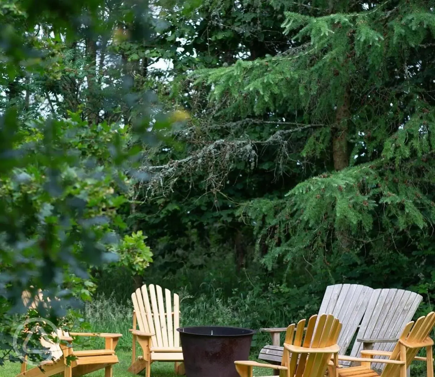 Fire pit and seating area