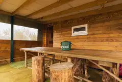 The Camping Bothy outdoor area