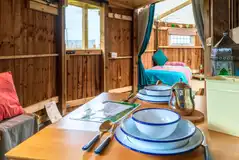 Kitchenette in the Magog, Little Trees, and Wandlebury Timber tents