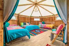 Magog and Little Trees Timber tents double bed and single bed (bedding provided)